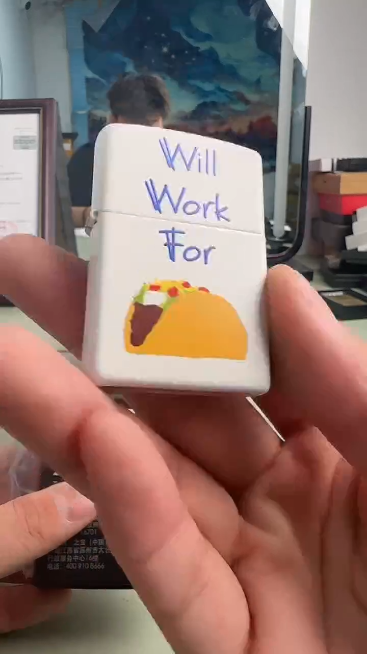 铜zippo打火机民以食为天