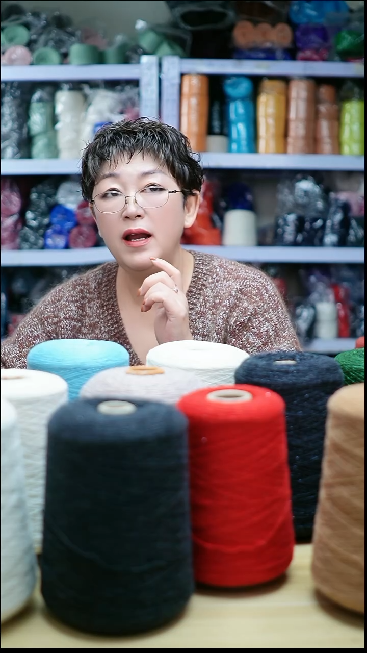 羊绒欢姐手编线A622