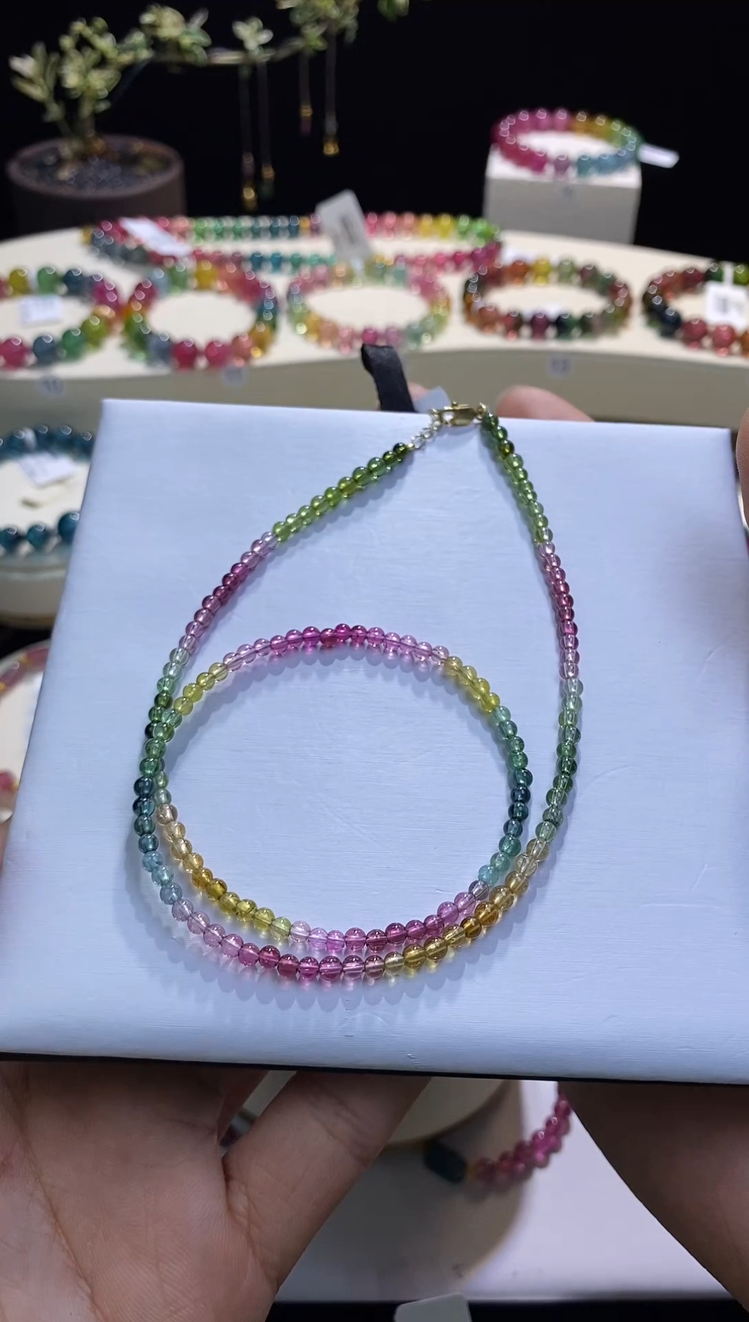 【闪购商品】碧玺颈饰未镶嵌23号锁骨链b1006多样性发一