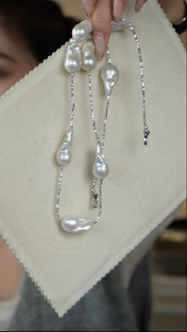 【闪购商品】淡水珍珠颈饰银S925镶嵌1