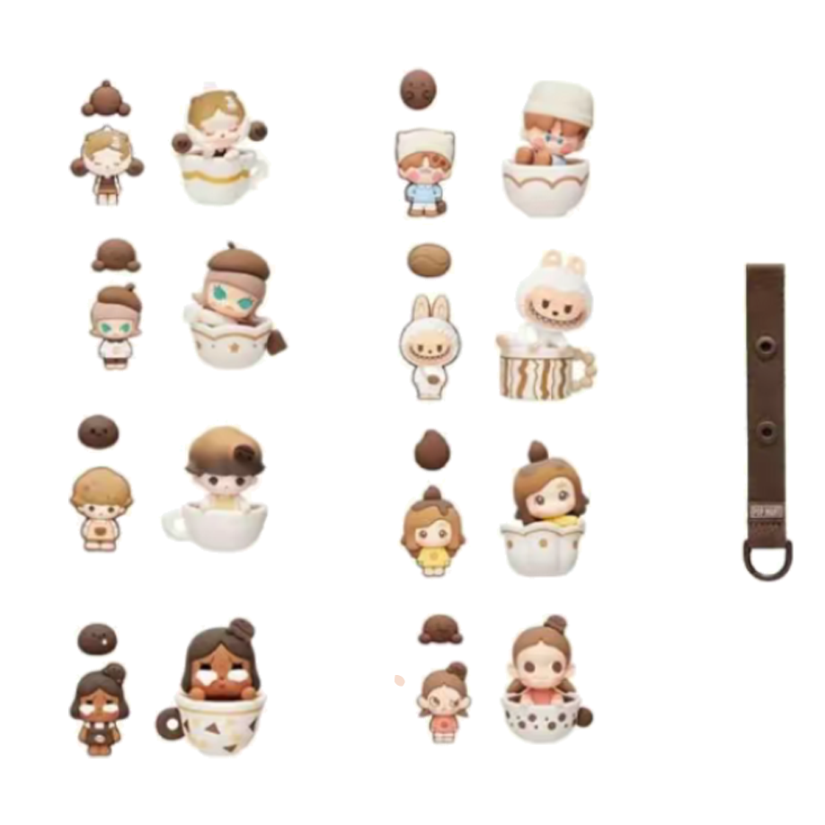 【代拆】泡泡萌粒 咖啡工厂系列 洞洞装饰扣盲盒