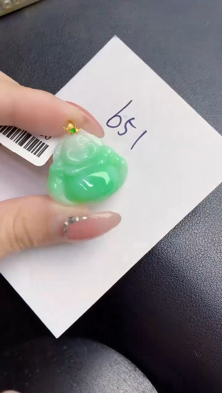 【闪购商品】翡翠颈饰18K金镶嵌000000000