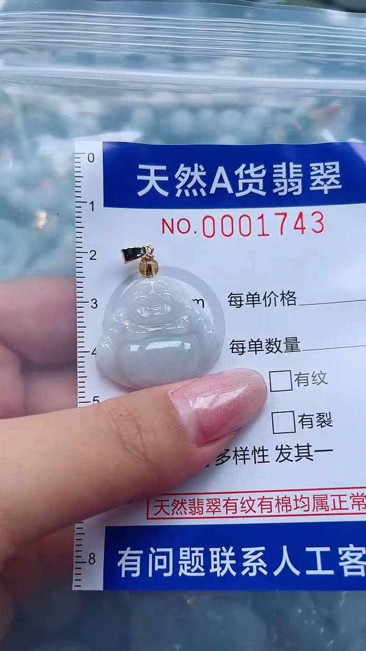 翡翠未镶嵌吊坠(不含链)q