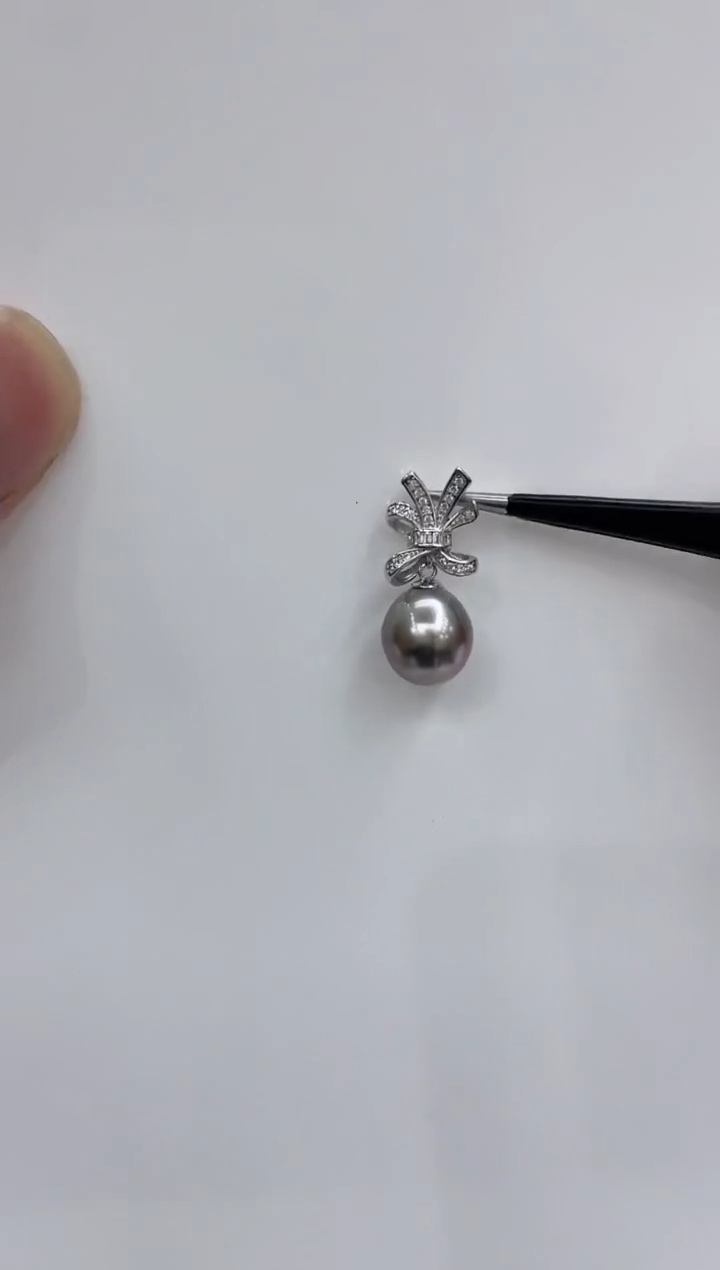 【闪购商品】海水珍珠吊坠(不含链)银S925镶嵌海水珍珠吊坠