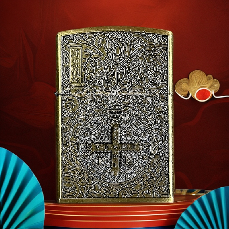 ZORRO【ZK26-1】ZORRO康斯坦丁纹复古打火机（需自行加油）-10