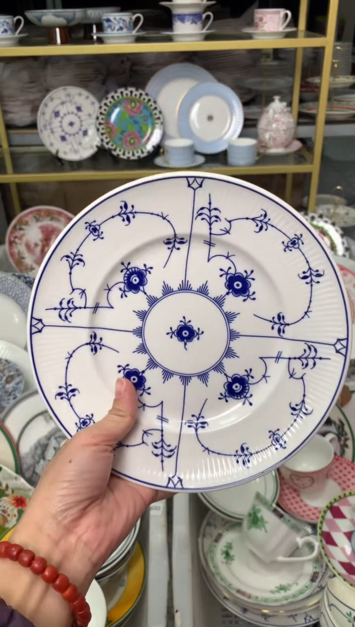 【闪购商品】瓷片陶瓷原单CC460餐具2个8寸