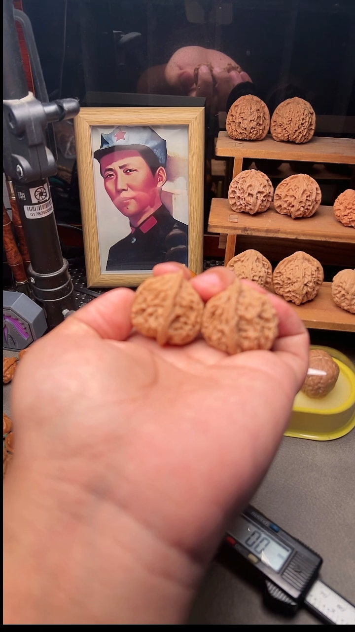 吊坠文玩核桃鸩鸡33梦幻皮质顶级油蜡皮