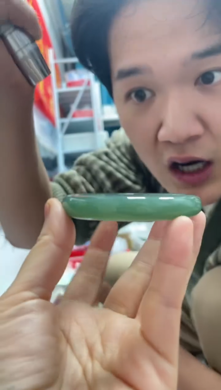 【闪购商品】和田玉颈饰未镶嵌A13且末蓝正圈54