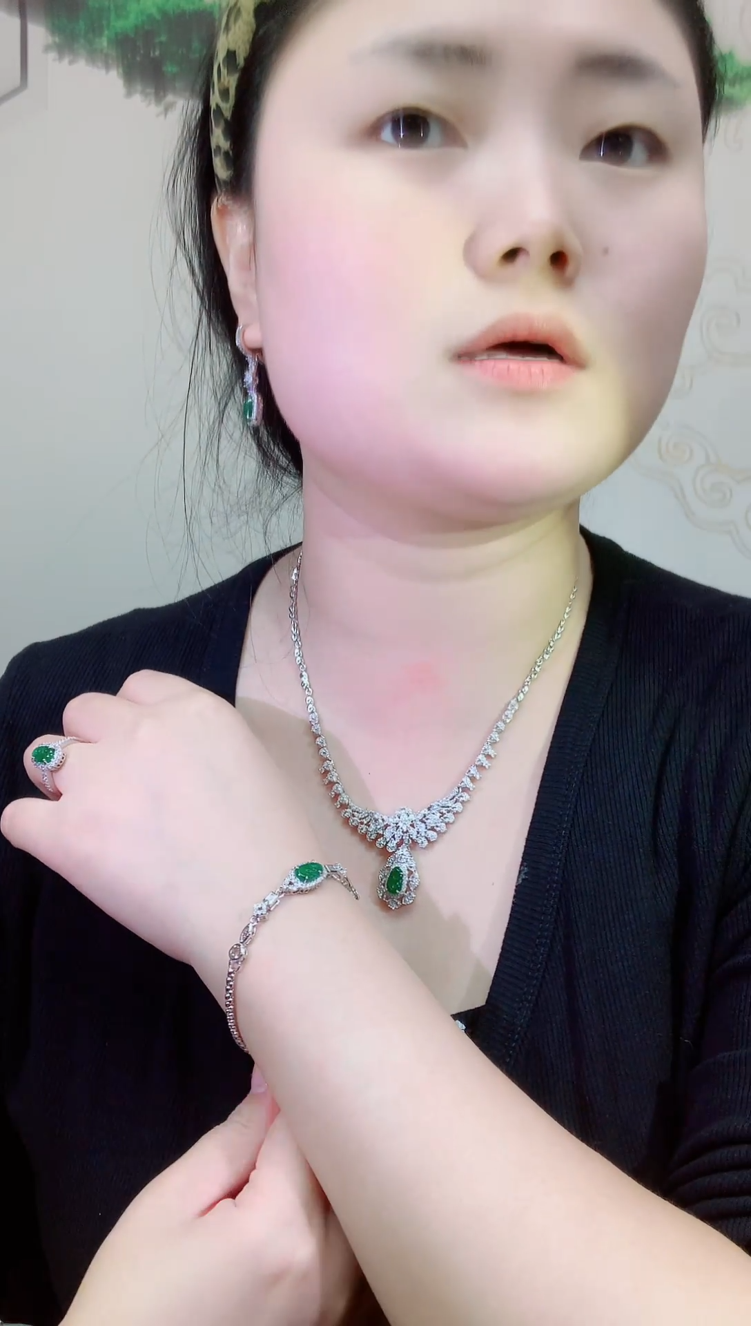 未镶嵌手链翡翠24四件套