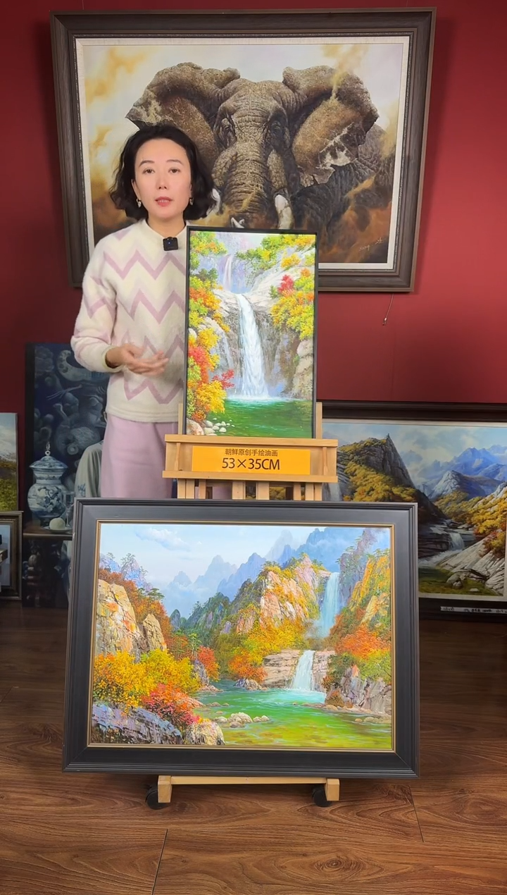 油画【106号】约53*35cm丨朝鲜原创纯手绘孤品油画丨顺丰包邮