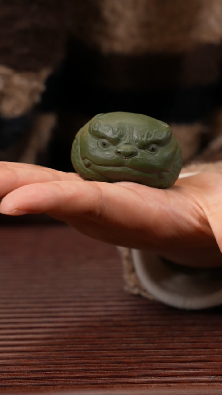 【闪购商品】紫砂茶宠绿泥貔貅