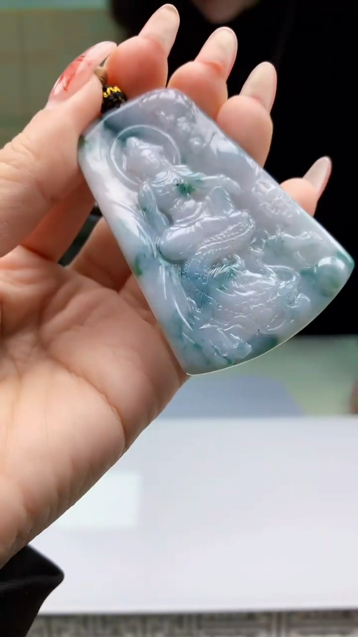 【闪购商品】定制翡翠未镶嵌4829ty-毛货挂件41