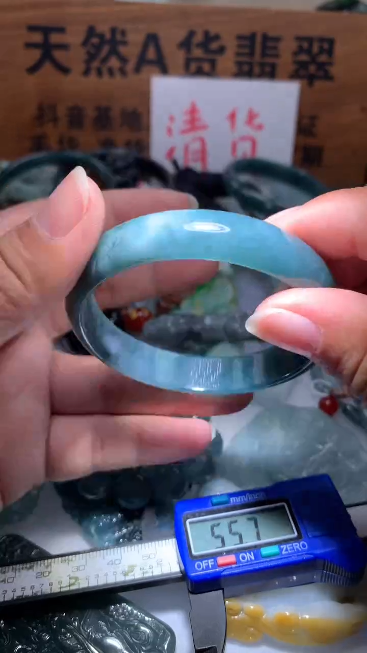 【闪购商品】翡翠颈饰未镶嵌保真天然A货翡翠56.1