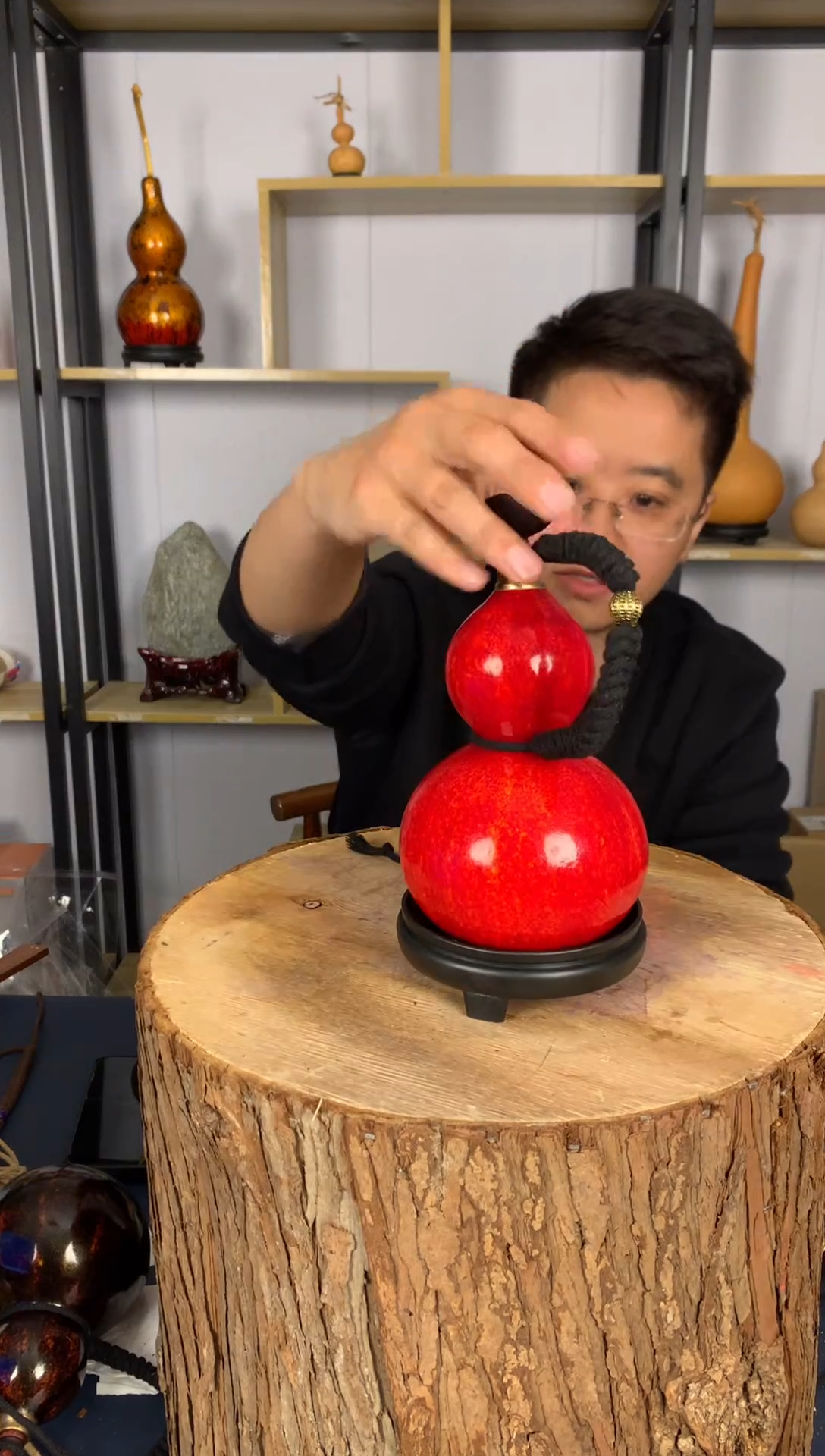 非遗大漆天然酒葫芦一物一拍