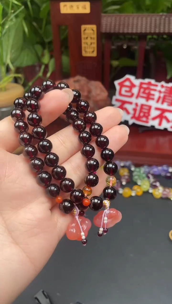 未镶嵌手串石榴石手串XB16多样性发其一