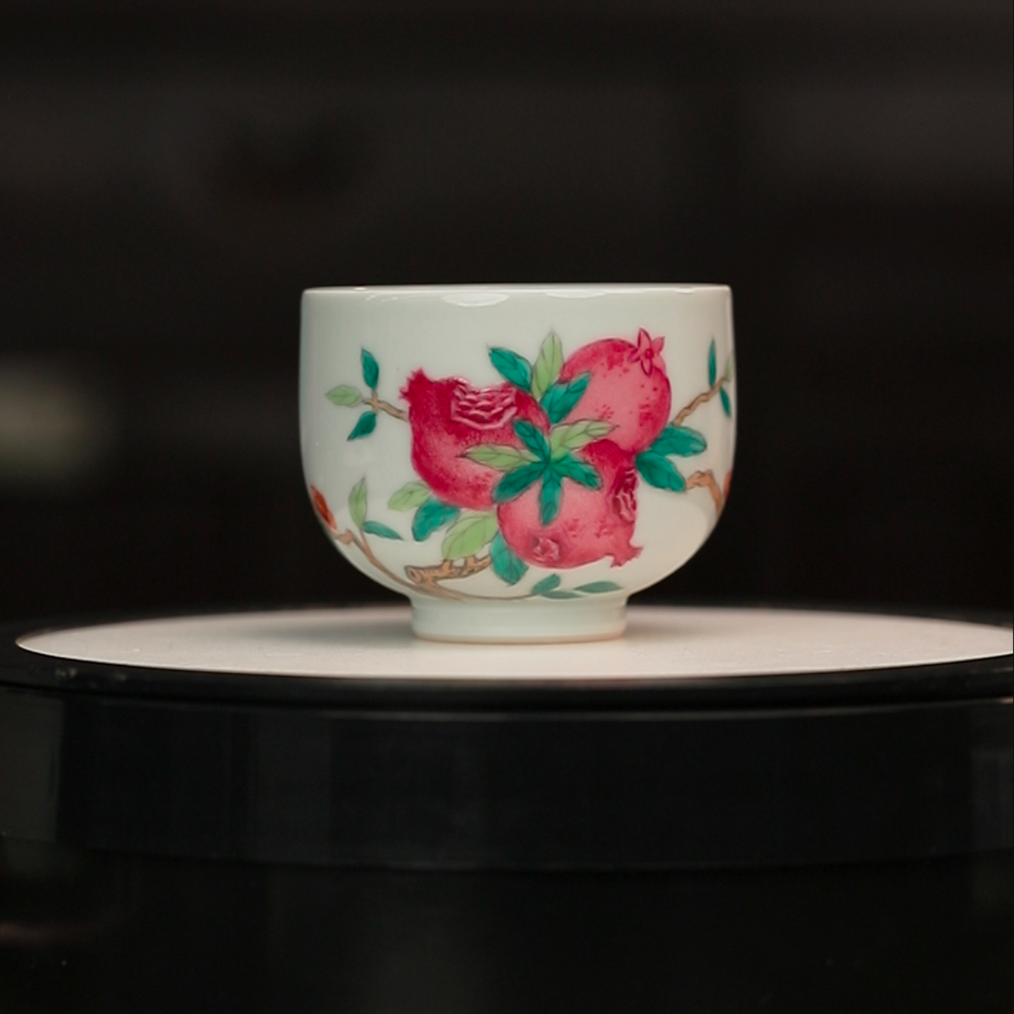 11.30/N00038/熙工坊/粉彩石榴杯