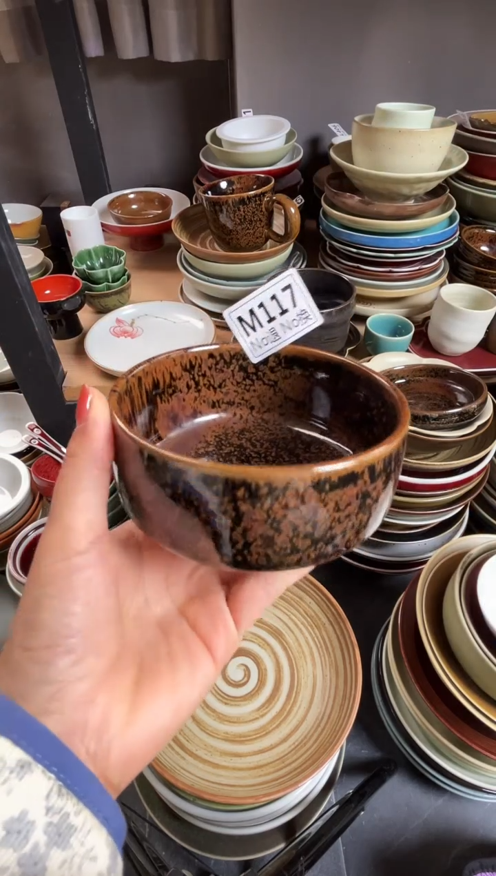 瓷片A****Em117鹧鸪斑立边微瑕