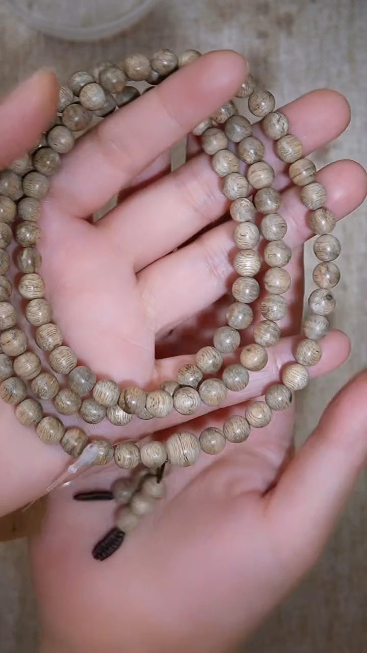 手串沉香金山角长串13g