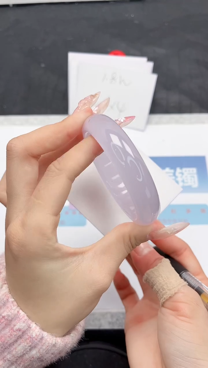 【闪购商品】石英质玉手镯未镶嵌L191-56