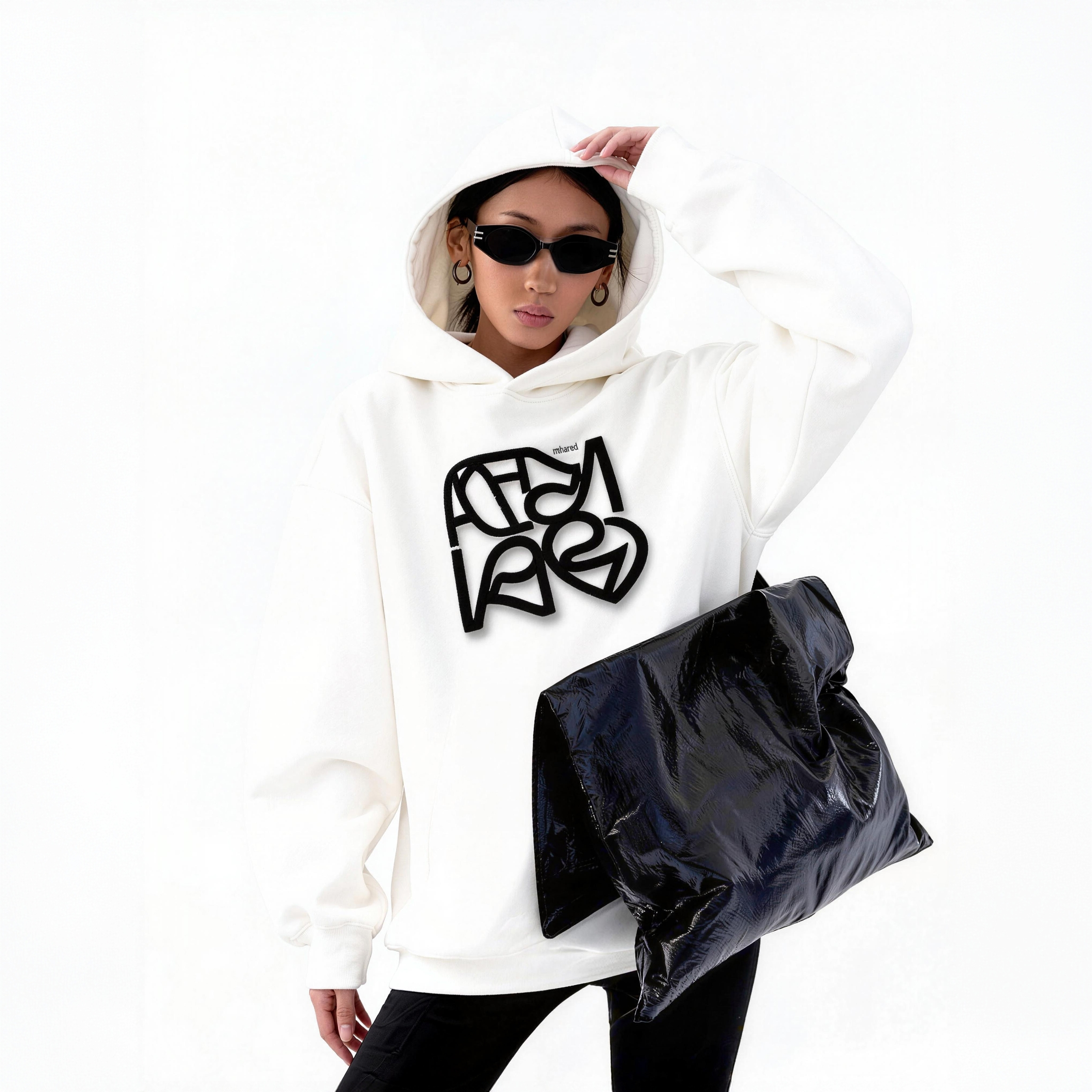 CGSW【LOVE线条】早春新款加厚发泡美式潮牌上衣卫衣#26L-04