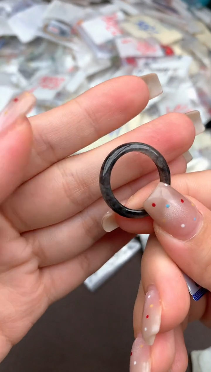 未镶嵌挂件翡翠一戒圈14-15圈