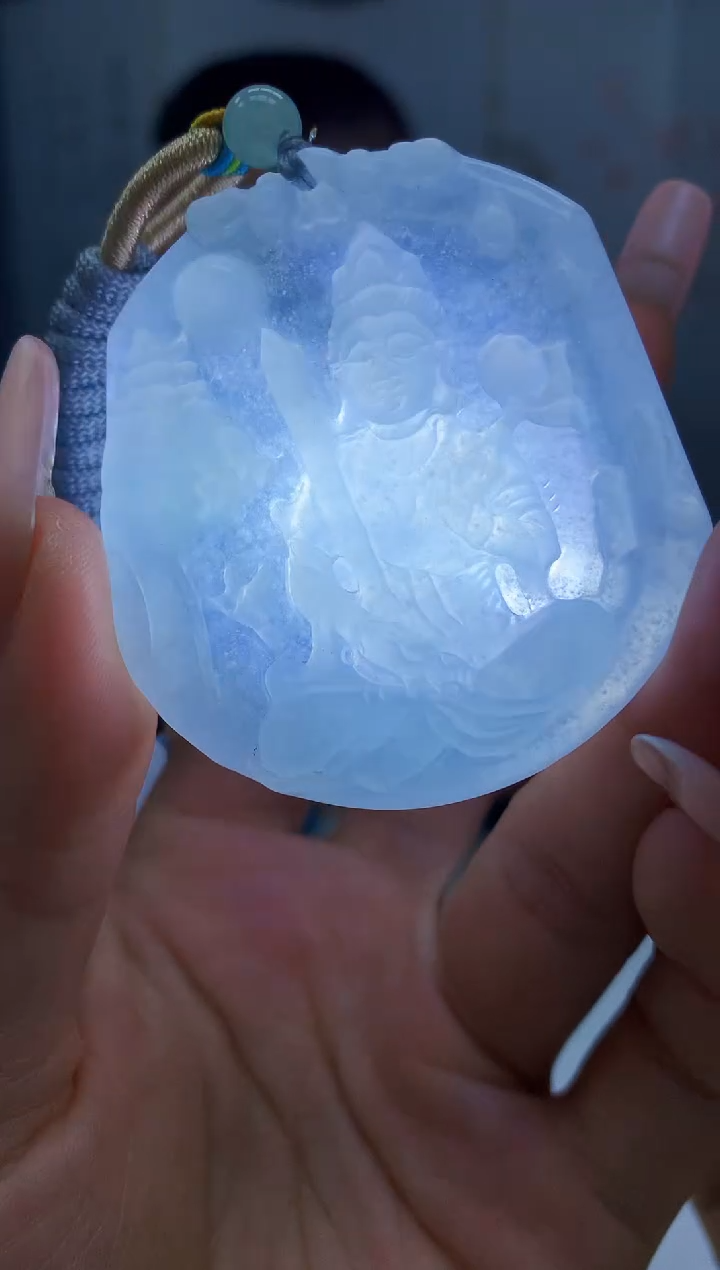 【闪购商品】定制翡翠未镶嵌4812lr-毛货挂件40