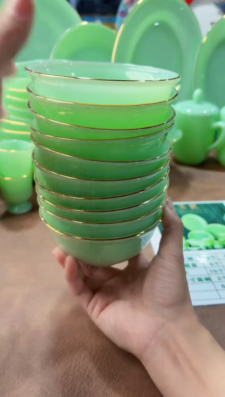 玉瓷4.5英寸饭碗10个景德镇陶瓷