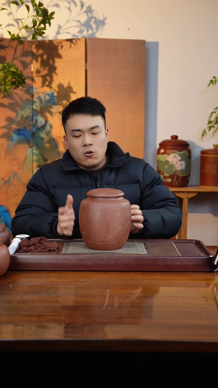 宜兴原矿紫砂茶叶罐