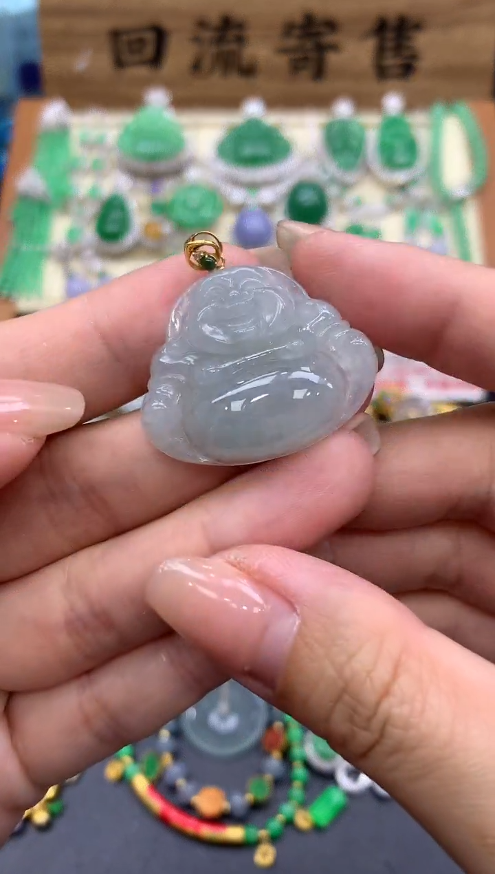 【闪购商品】翡翠颈饰18K金镶嵌31-中国好珍宝