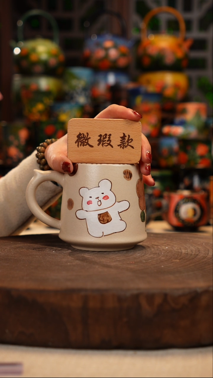 陶瓷油画手绘釉下彩