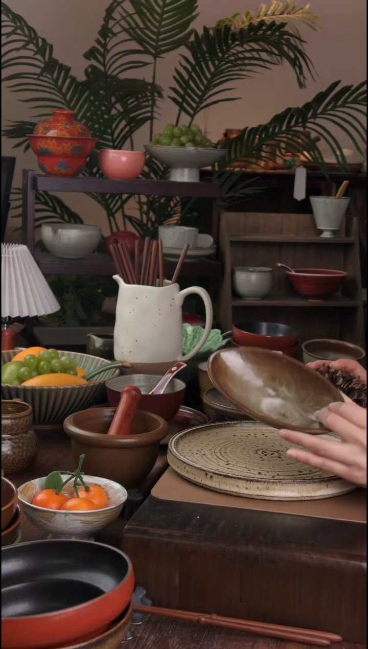 碗景德镇手工高温餐具一叶扁舟