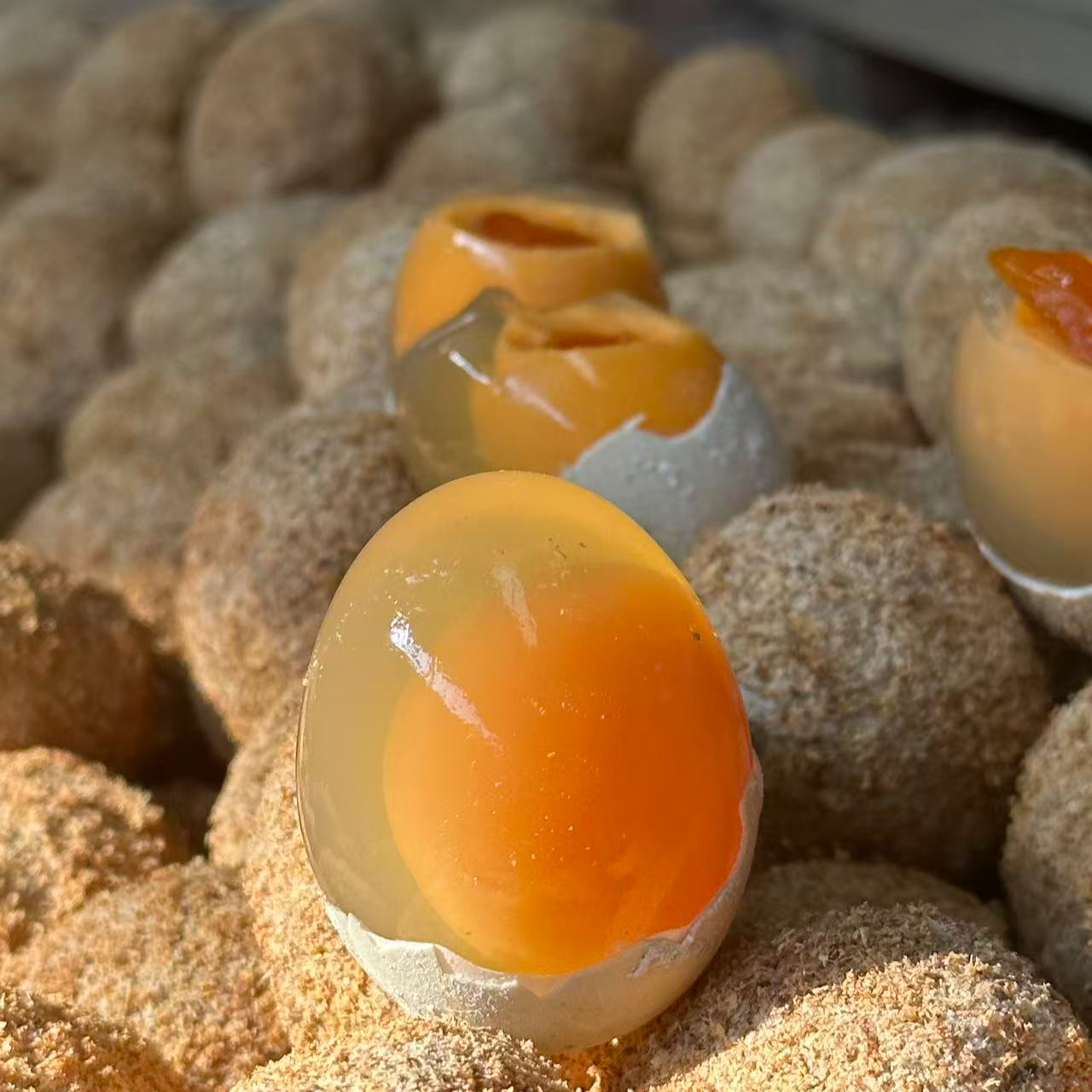 四川特产黄心溏心松花皮蛋无铅工艺