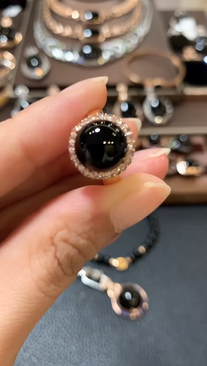 18K金镶嵌戒指翡翠z71  