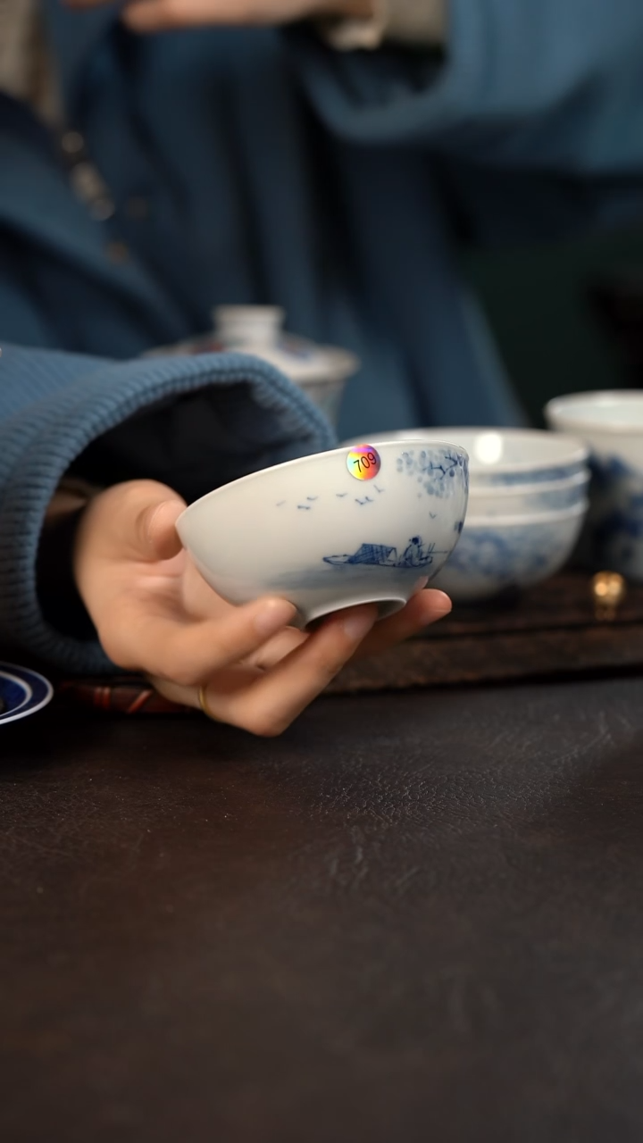 【闪购商品】杯709HLX陶瓷山水普洱杯