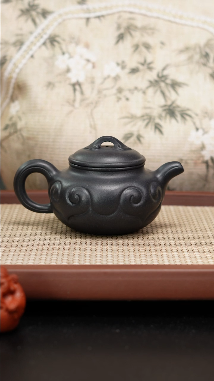 【闪购商品】紫砂茶壶底曹清捂灰仿古如意270