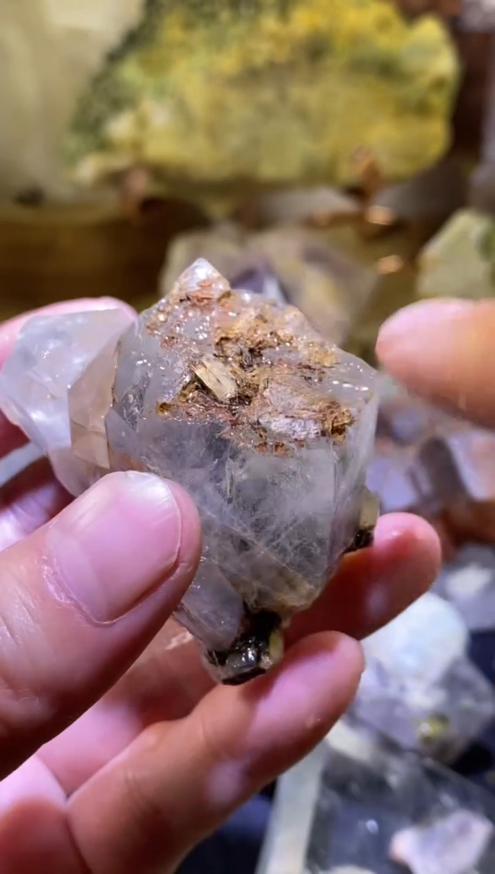 未镶嵌珠宝半成品水晶23号涅槃骸骨+四川美姑超七花园水晶