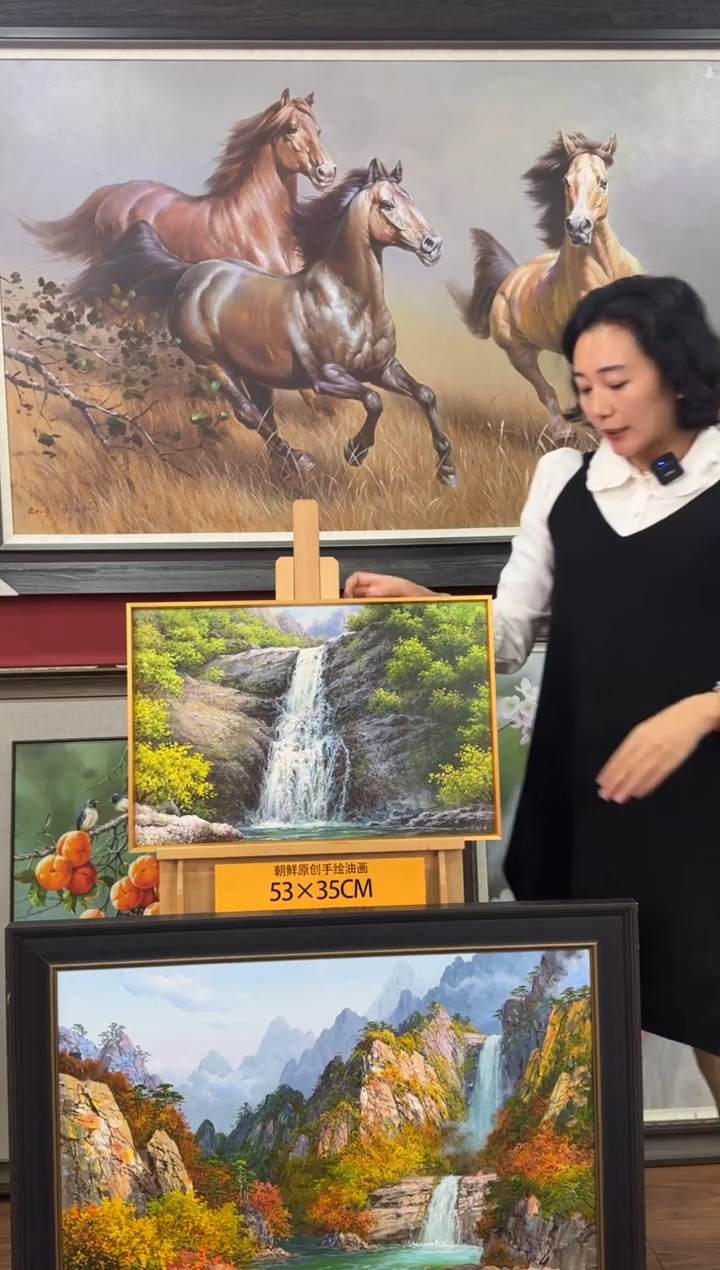 油画【10号】约53*35cm丨朝鲜原创纯手绘孤品油画丨顺丰包邮