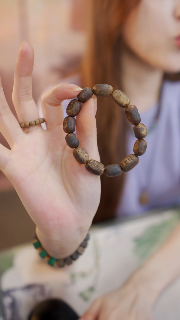 【闪购商品】手串沉香莺歌绿棋楠留疤料手串多样性发一