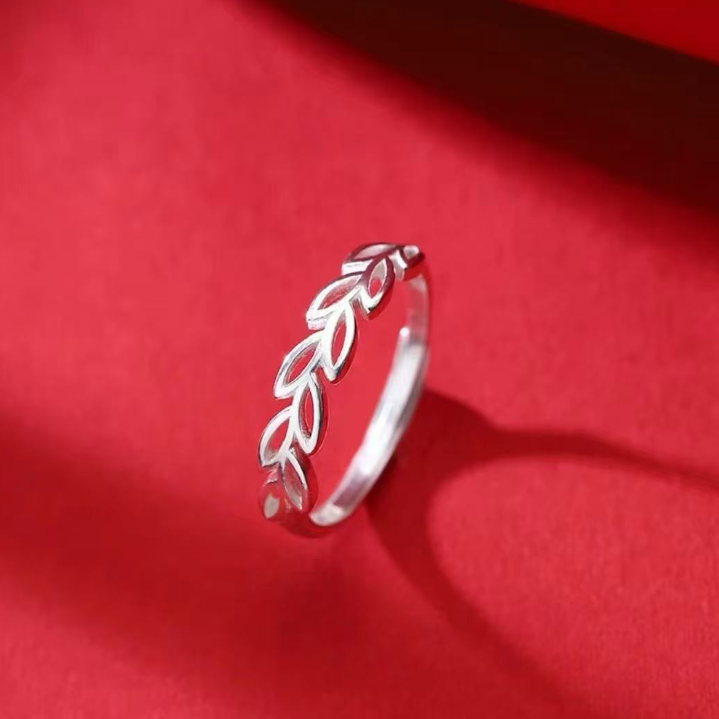 足银戒指 女士气质戒指简约素款