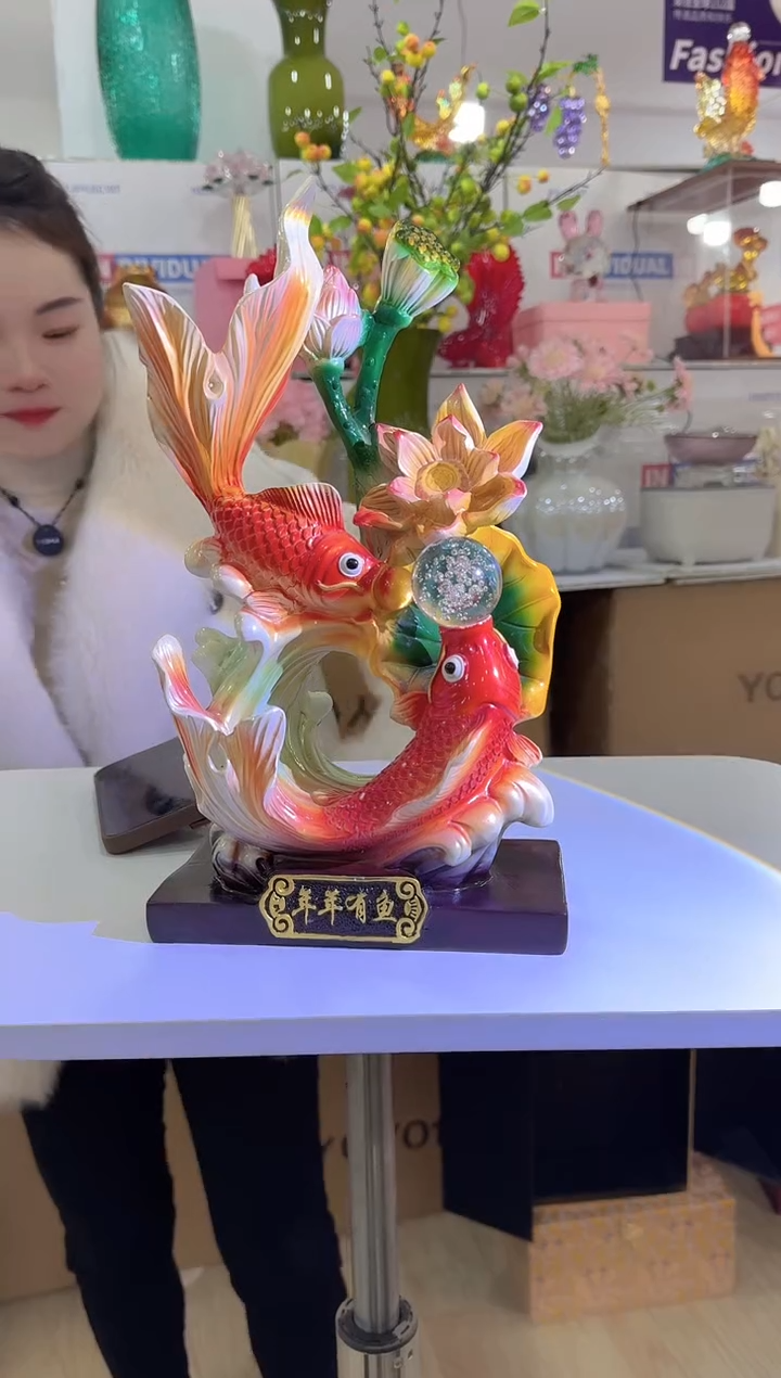 【闪购商品】无铅玻璃迪喜花器-k-早54 鱼