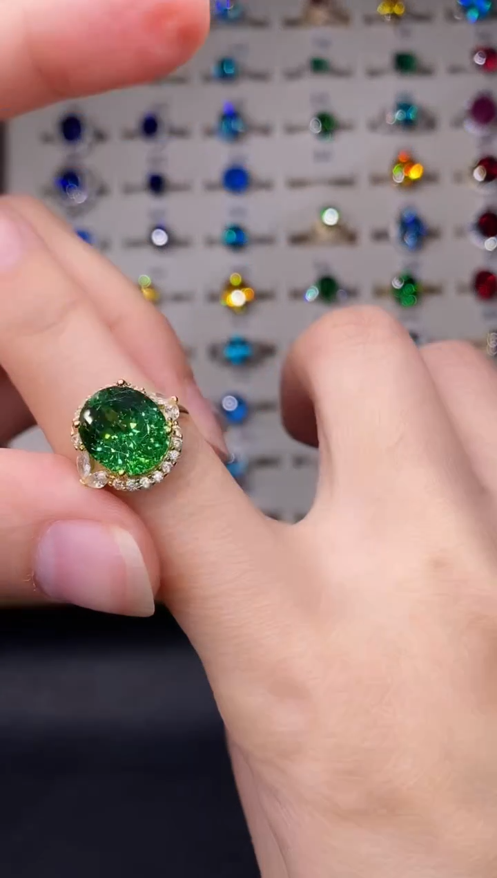 10克拉碧玺（处理）欧美风戒指