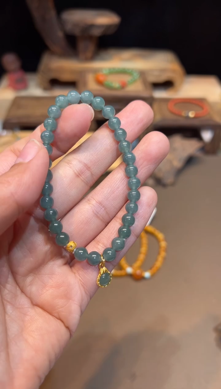 【闪购商品】翡翠手链未镶嵌手饰@@A6482