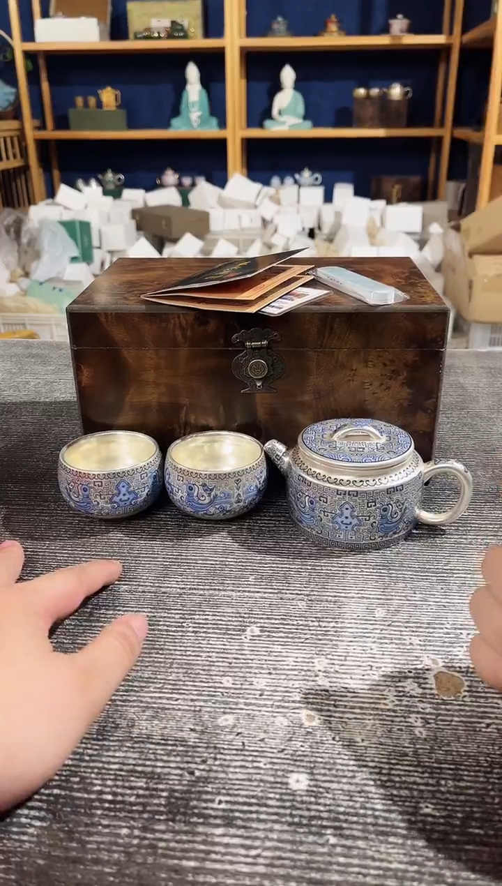 【闪购商品】其他周鸿杰天命玄鸟一壶带两杯木盒礼盒装