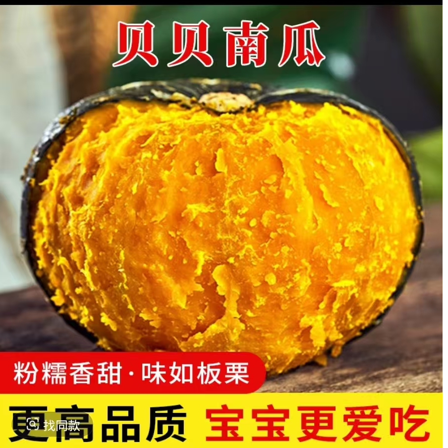 贝贝正宗沙地贝贝南瓜粉糯香甜适合孕妇宝宝辅食