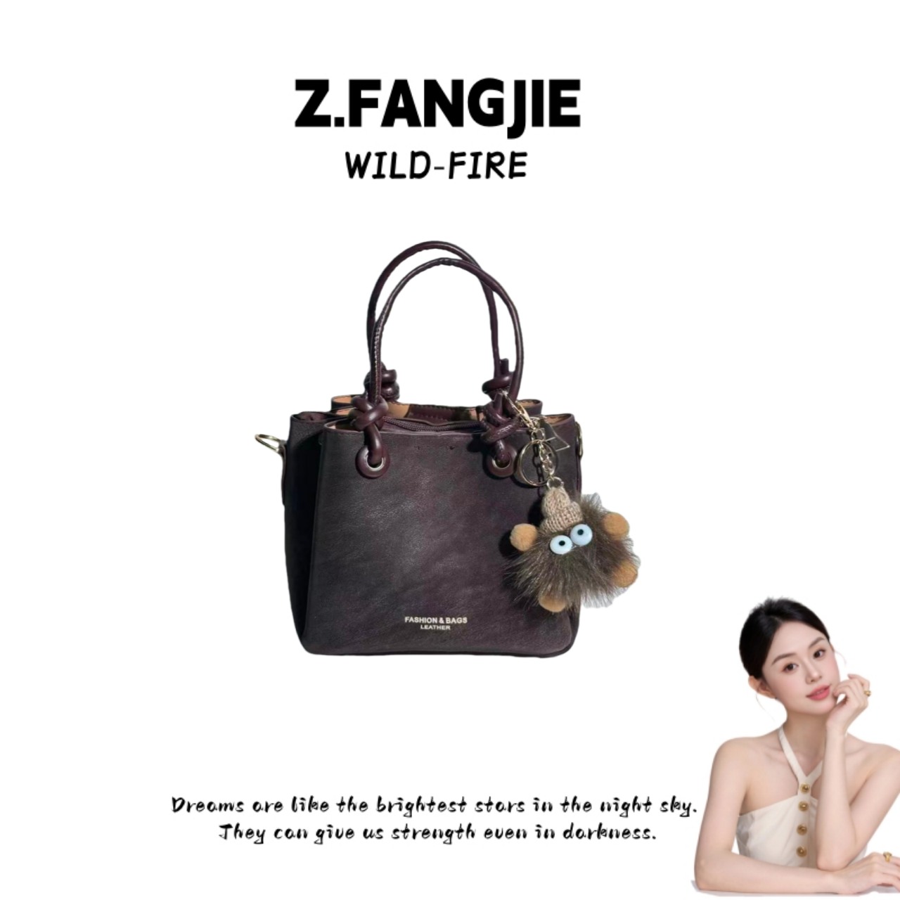 【阿芳专属】休闲轻奢新款女士简约精致单肩复古包包水桶时尚