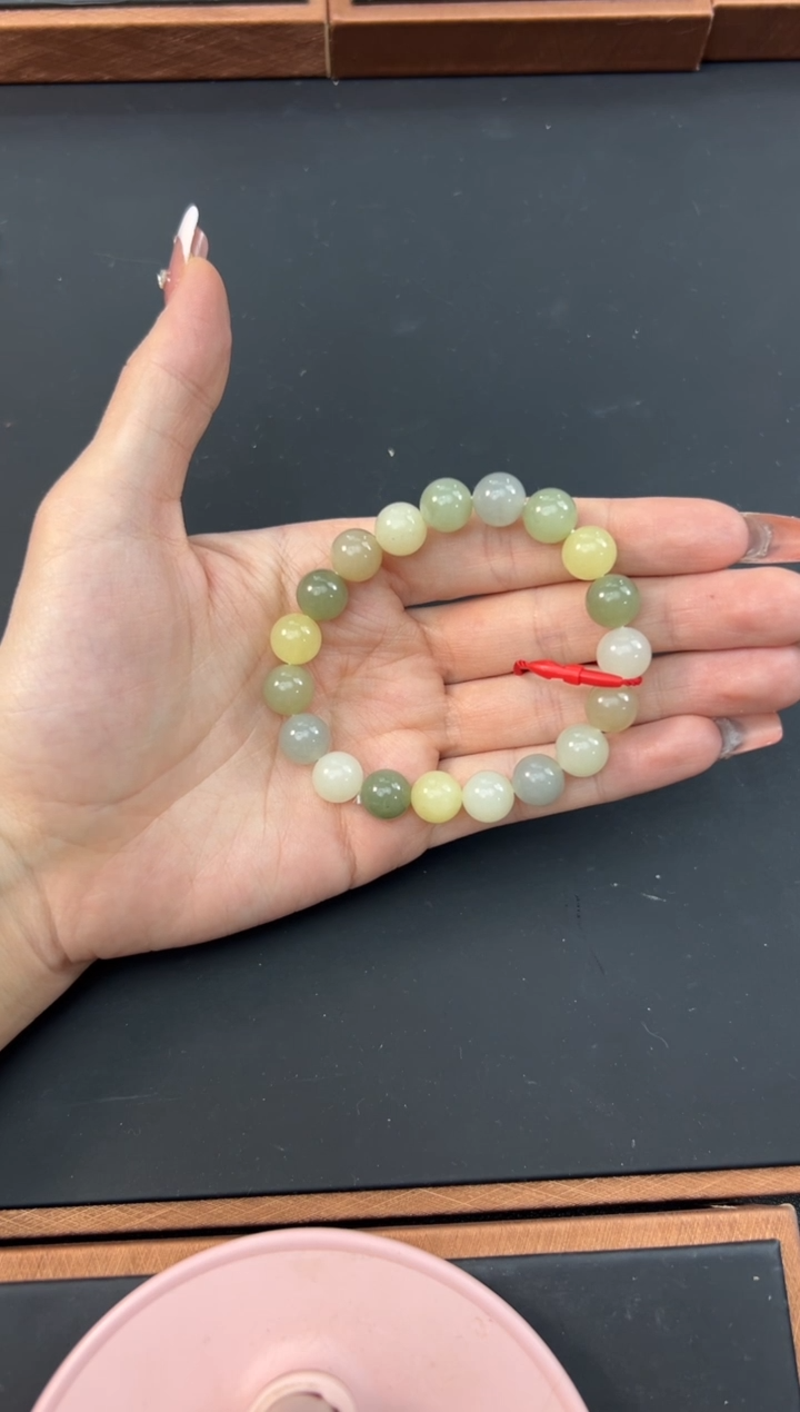 【闪购商品】和田玉手串未镶嵌若羌微色差卡10手串