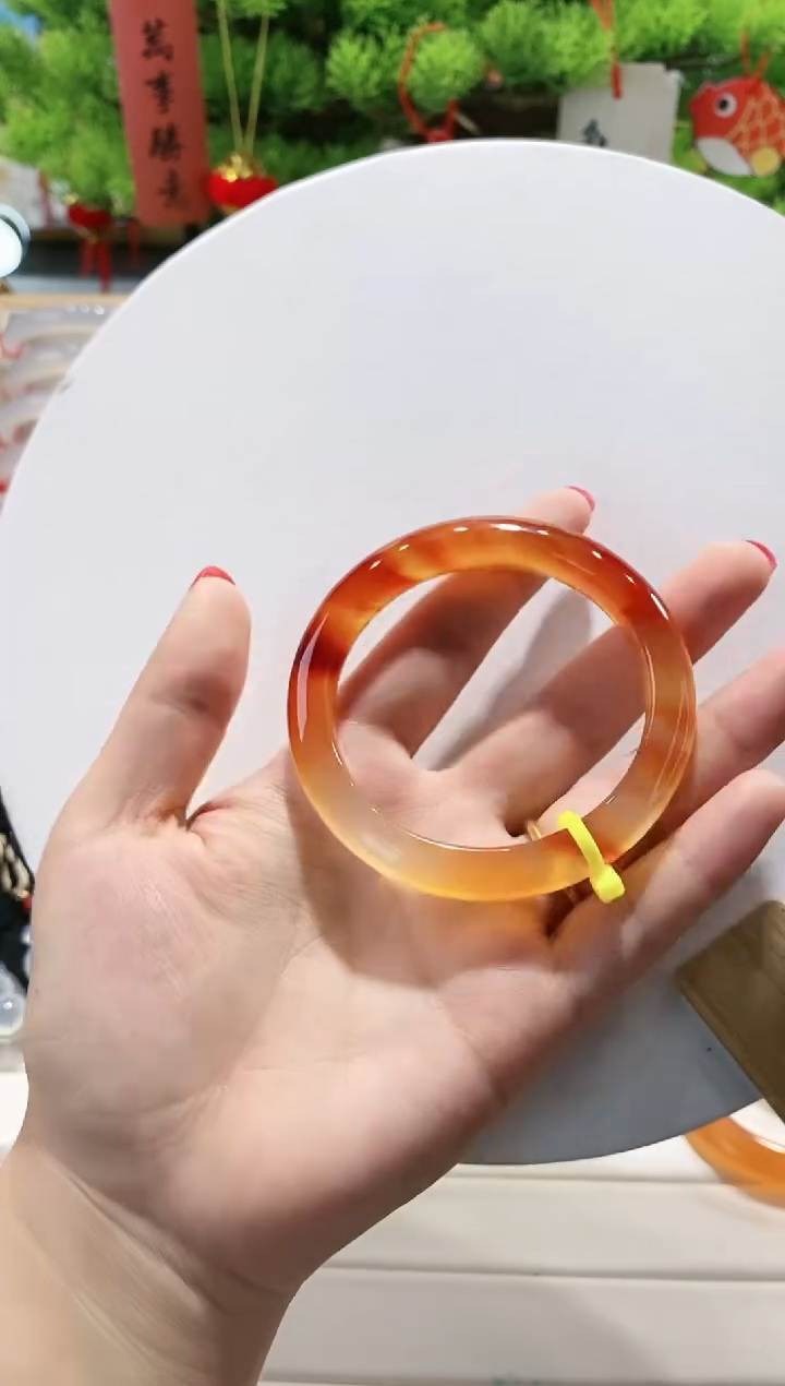 【闪购商品】玛瑙/玉髓手镯未镶嵌30-55.6