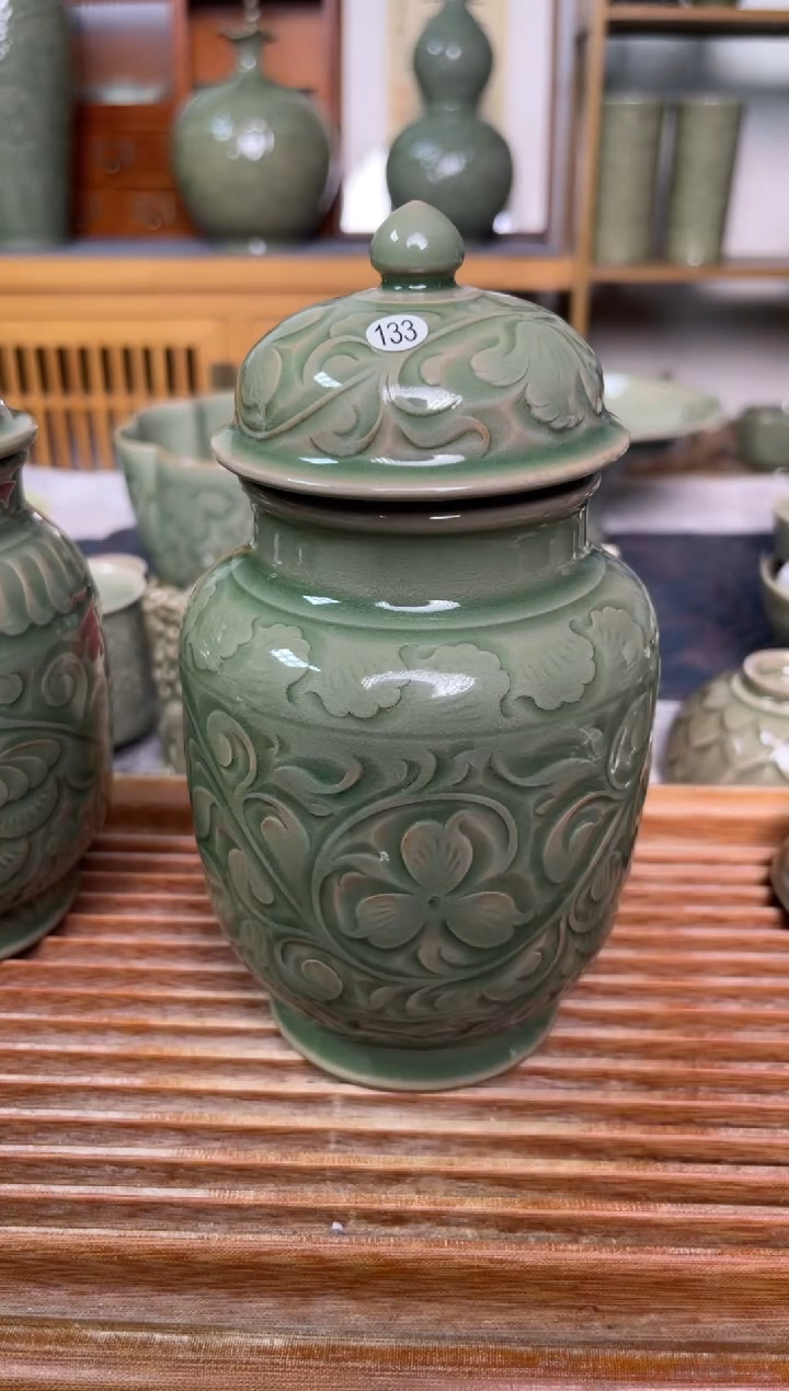 【闪购商品】其他133纯手工秘色茶叶罐