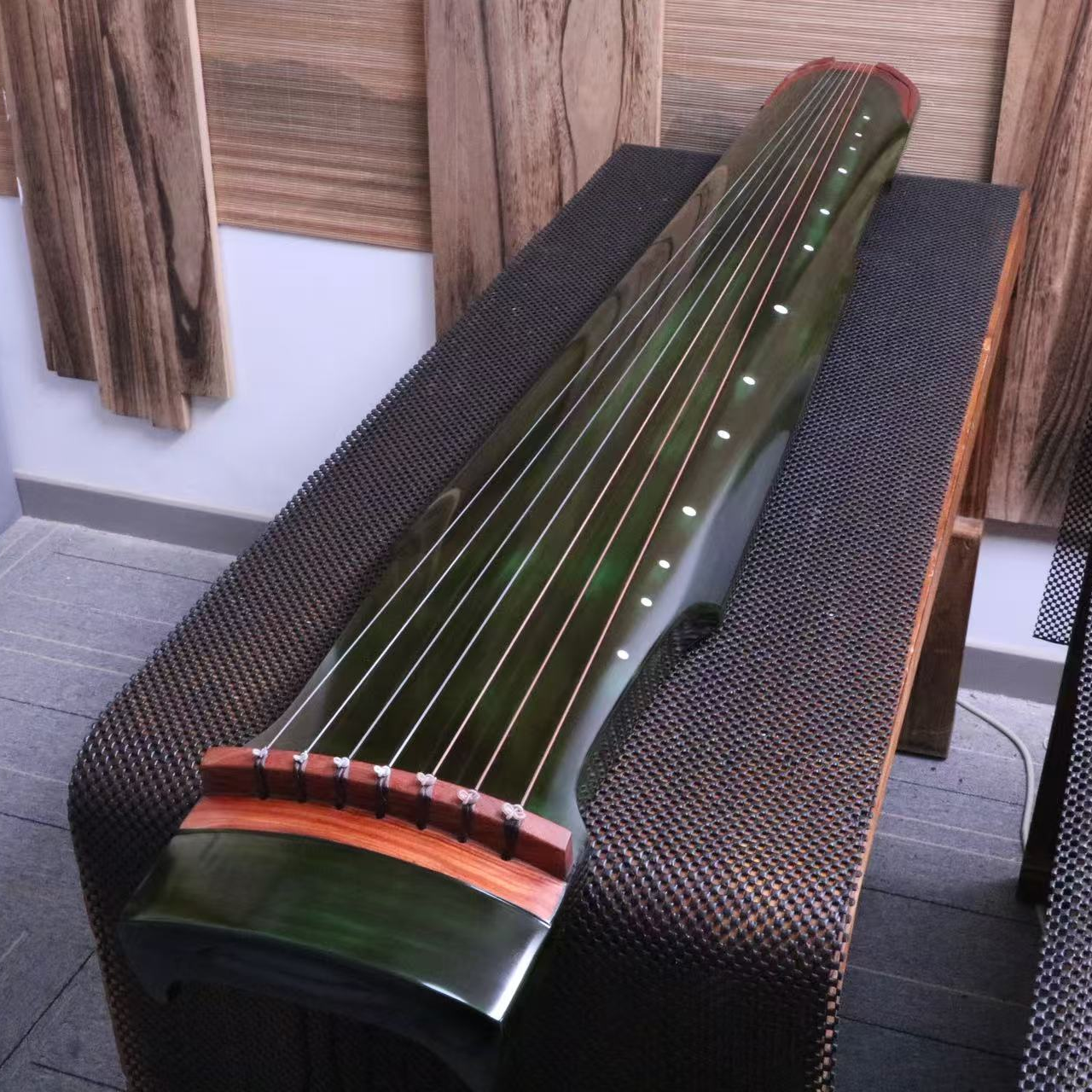 尘音纯生漆纯手工演奏级古琴百年老房梁杉木伏羲式古琴