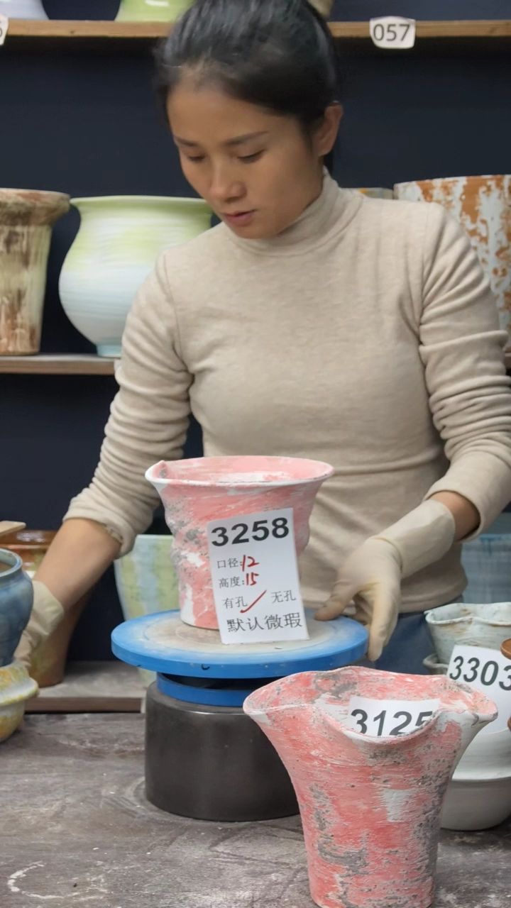 景德镇花盆默认微瑕3258